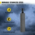 thumbnail image 4 of VEVOR Cable Rail Post Level Deck Stair Post 42 x 0.98 x 1.97" Cable Handrail Post Stainless Steel Brushed Finishing Deck Railing DIY Picket Without Hole Stair Railing Kit with Mount Bracket Black, 4 of 9