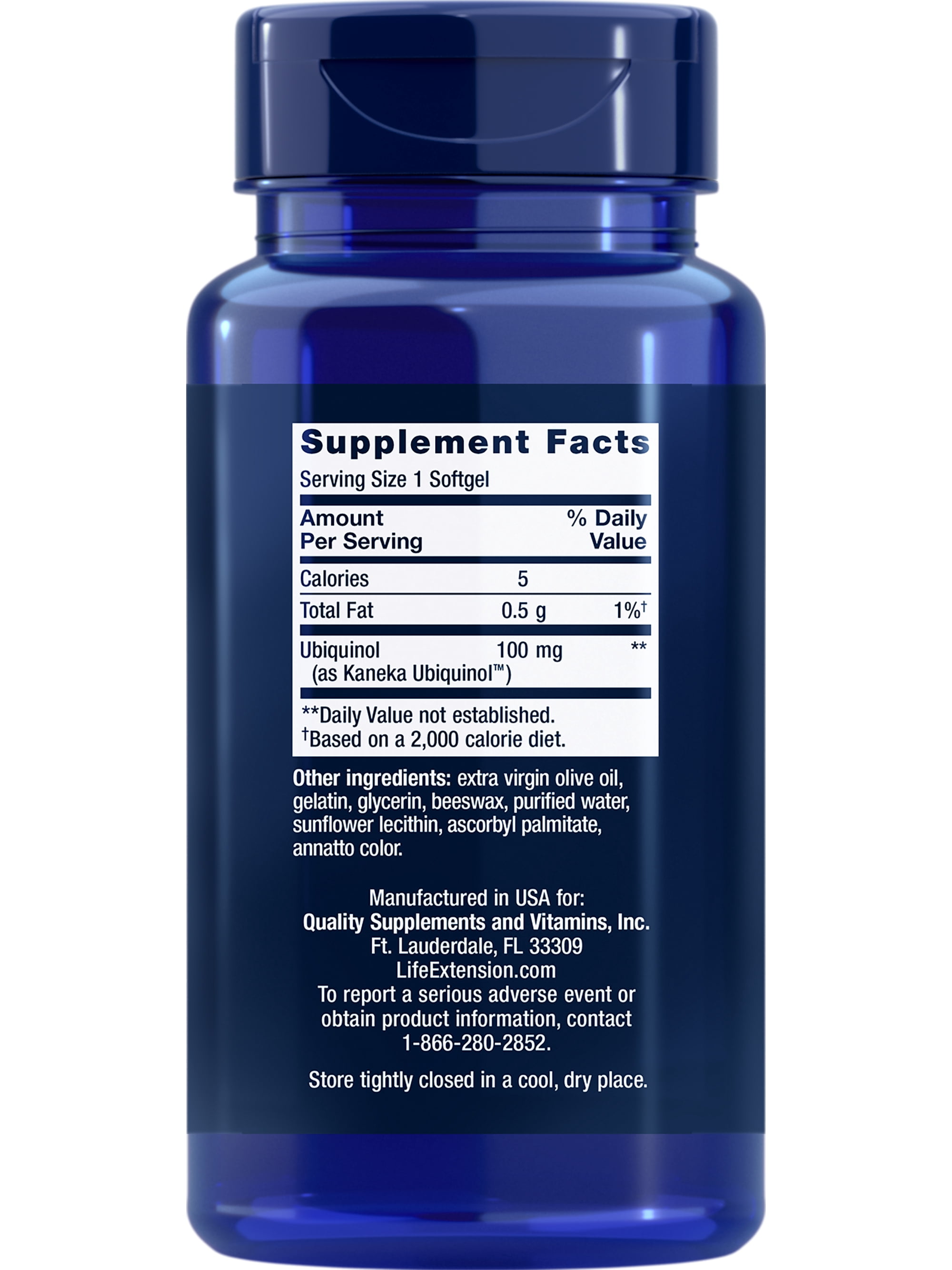 Life Extension Super Ubiquinol CoQ10, heart health supplement, cell energy, oxidative stress defense, maximum absorption, 100 mg, non-GMO, gluten-free, 60 softgels