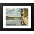 thumbnail image 2 of Karl Vikas 18x14 Black Modern Framed Museum Art Print Titled - A Chateau by the Lake, 2 of 5