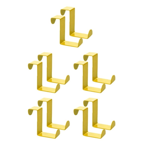 Inteprter 2pcs Over Door Hooks Stainless Steel Belts Hanger Z-shaped Kitchen Metal Sturdy Punch-Free Clasp Clothes Rack Hangers Drawer Type2 NO2 Inteprter CBP093945