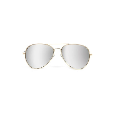 Gravity Shades Classic Gold Full Mirror Lens Aviator Sunglasses