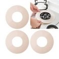 thumbnail image 5 of HEMOTON 4pcs Round Gas Range Protectors Stovetop Gas Stove Mat Oil and Antifouling Cleaning Pad Burner Covers (Beige Inner Diameter 9.5cm Outer Diameter 21.5cm), 5 of 5