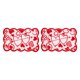 thumbnail image 2 of Camino de mesa con estampado de corazones rojos, mantel individual para San Valentín Manteles individuales, 2 of 8