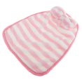 thumbnail image 4 of Toalla de mano de microfibra suave con lazo, paño facial, decorativo, para uso en viajes. Raya rosa, 4 of 8