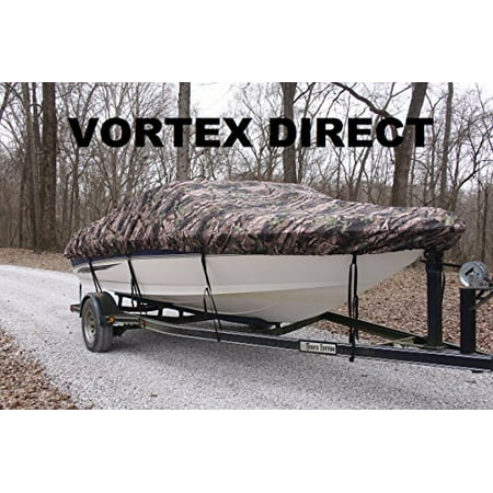 VORTEX HEAVY DUTYCAMO / CAMOUFLAGE VHULL FISH SKI RUNABOUT COVER FOR 20' to 21' to 22' ft foot BOAT (FAST SHIPPING - 1 TO 4 BUSINESS DAY