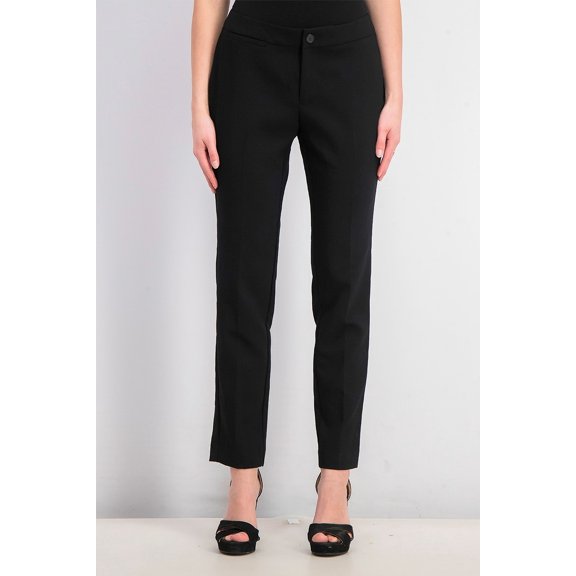 Charter Club Women's Newport Straight-Leg Pants Black Size 12