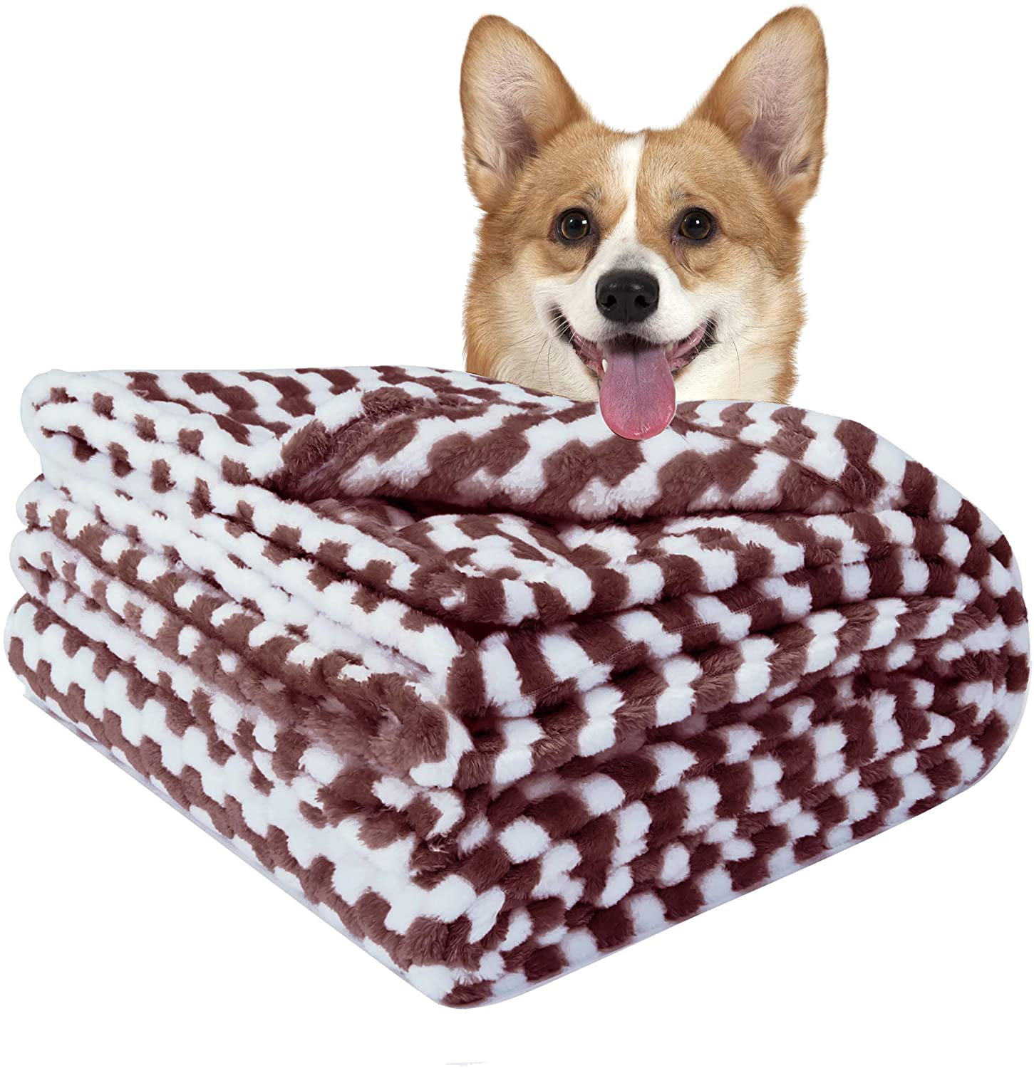 Msicyness Dog Blanket,Soft Fuzzy Blankets for Puppy Small,Medium,Large,X-Large Premium Fluffy Blankets Plush Fleece Throw Dog Bed Reversible Travel Warm Covers Sofa Couch