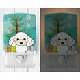 thumbnail image 2 of Caroline's Treasures BB1629CNL Christmas Tree and White Poodle Ceramic Night Light, 6x4x3", multicolor, 2 of 2