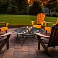 thumbnail image 5 of Four Seasons Courtyard 35" Round Wood Burning Fire Bowl w/Fire Grate, Black, 5 of 6