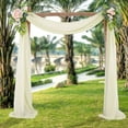 thumbnail image 7 of Sylvtty Wedding Arch Drape Chiffon Curtain Drapery Solid Color Tulle Drapery Draping Decoration for Weddings Ceremony Reception Banquets, 7 of 7