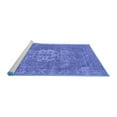 thumbnail image 2 of Ahgly Company Machine Washable Indoor Rectangle Oriental Blue Industrial Area Rugs, 8' x 12', 2 of 4