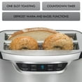 thumbnail image 3 of Kenmore Elite 4-Slice Long Slot Toaster Silver Stainless Steel with Auto-Lift and Digital Controls, 3 of 10