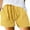Yellow, variant on GZWYHT Shorts for Women Cotton Shorts Women's Summer Cotton Casual Striped Shorts Pocket Pants Lounge Pants Women Comfy Pants Women Black L