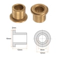 thumbnail image 2 of Flange Bearing Sleeve 8mm x 12mm x 12mm Bronze Self Lubricating Bushings, 8 Pieces, 2 of 5