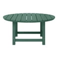 thumbnail image 3 of WestinTrends Malibu Low Outdoor HDPE Round Patio Coffee Table, Dark Green, 3 of 15