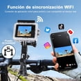 thumbnail image 4 of Gurkitsy C&aacute;maras de Acci&oacute;n, C&aacute;mara Deportiva, 1080P Ultra HD C&aacute;mara Acuatica 30M, 4K WiFi C&aacute;mara Deportiva Sumergible, 2 Pulgadas Pantalla, 170 &, 4 of 9