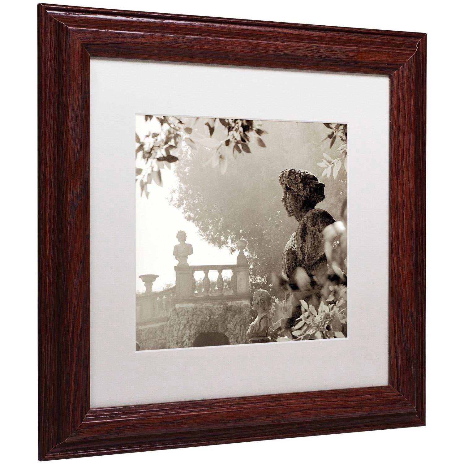 Trademark Fine Art "Tuscany VIII" Canvas Art by Alan Blaustein, White Matte, Wood Frame