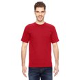 thumbnail image 1 of Bayside Adult 6.1 oz., 100% Cotton Pocket T-Shirt - RED - L, 1 of 3