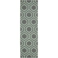 thumbnail image 1 of Nourison Linear Grey/Aqua Area Rug LIN07 2'3" x 7'6", 1 of 4