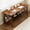 Walnut, variant on NELYE 71"L x 20"D Oak Wooden Desk with Storage Computer Table