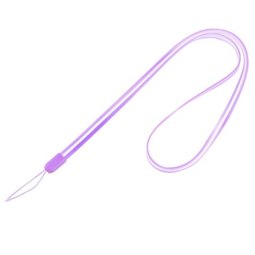 Soft Cord Lanyard Neck Strap Purple for USB Flash Drive Phone Keyring