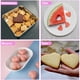 thumbnail image 5 of 10,8 cm, 8,9 cm, 7,6 cm, 6,4 cm, 4,5 cm, 2,4 cm: perfecto para galletas Linzer divertidas y repostería infantil. Juego de cortadores de galletas grandes y pequeños con forma de corazón: 6, 5 of 7