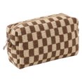thumbnail image 1 of Bolsa de cosméticos de 2 uds.organizador a cuadrosneceser de viaje grande para tejer (caqui) Likrtyny Para Estrenar, 1 of 4
