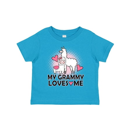 

Inktastic Grammy Loves Me Llama Gift Toddler Toddler Girl T-Shirt