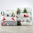 thumbnail image 4 of Soft Velvet Plush and Sherpa Fleece Holiday Throw Blanket | Christmas Throw for Sofa and Bed | Cozy & Warm Plush Throw Blanket | Holiday Blankets and Throws Eve Collection Polar Bears Throw, 4 of 7