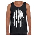 thumbnail image 1 of Awkward Styles Spartan American Flag Shirt Sleevless Novelty Graphic Tank Tops for Men Spartan Helmet USA Flag Men's Tops, 1 of 4