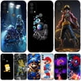 thumbnail image 2 of Para Motorola Moto E40 E30 Funda Trasera De Silicona Suave Para MotoE40 MotoE30 Protectora De Tpu Negro Fresco Y De Moda De Dibujos Animados, 2 of 4