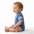 thumbnail image 2 of COUVER Infant Football Fine Jersey Bodysuit Vintage Red/White Size 18M, 2 of 6