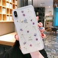 thumbnail image 1 of Funda de teléfono transparente con purpurina y flores secas reales para iphone 14 13 6 7 8 Plus X XS XR MAX 11 Pro 12 MiNi SE, funda transparente con estrella epoxi Tan Jianjun unisex, 1 of 2