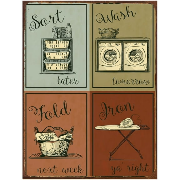 Laundry Metal Sign
