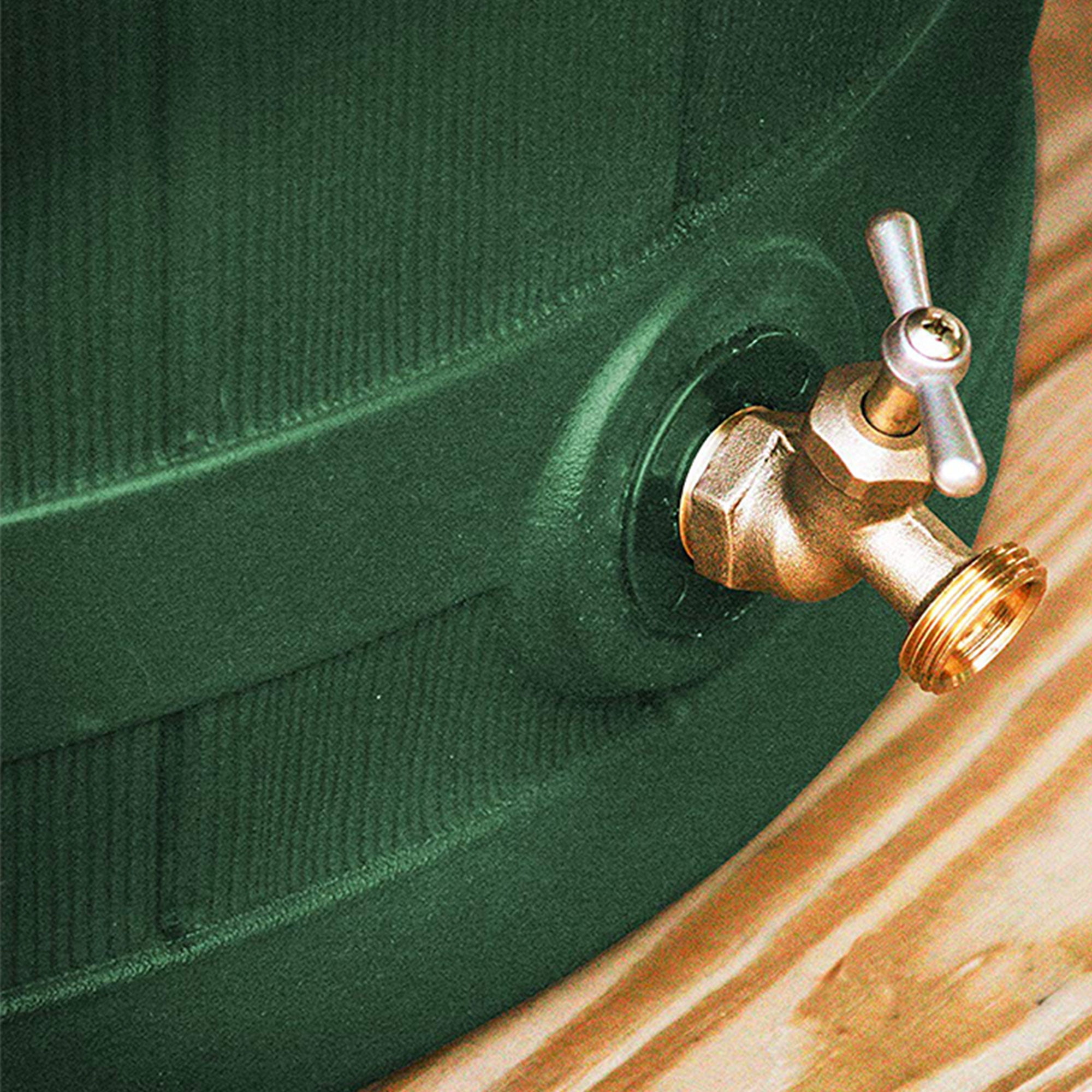 Good Ideas Rain Wizard Rain Storage Rain Barrel 50 Gallon, Green, (2 Pack)
