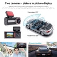 thumbnail image 4 of TIMIFIS Vehicle Recorder Car Recorder Car Front Car Interior Two Recording Night Vision Enhanced Lens.0 Inch Screen Loop Recording Vehicle Camera, 4 of 9