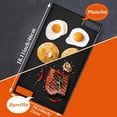 thumbnail image 3 of Comal de Hierro Fundido NTYUTIUT Negro Reversible para Barbacoa y Parrilla Eléctrica, 3 of 7
