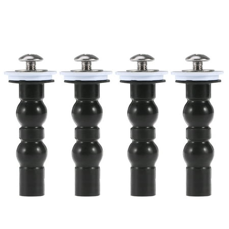 

4pcs Fixed Fittings Toilet Lid Screw Compact Durable Stainless Steel WC Tool Universal Round Expansion Screws Toilet Accessories with 18mm and 28mm Spacer