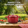 thumbnail image 3 of Aoran Electric Hot Pot Set with 2 Silicone Utensils, non-stick cooker with adjustable temperature, heat-resistant handles, detachable cord, ideal for family meals., 3 of 6