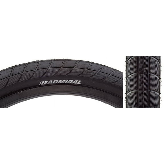 Kenda Admiral Sport 20 x 2.35 Clincher Wire TPI 100 Black/Black Reflective BMX