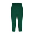 thumbnail image 6 of vigerkar Yoga Pants for Women High Waist Solid Color Capri Lounge Pants Summer Casual Capri Pant Loose Fit Athletic Capri Pants (GN1, L), 6 of 8