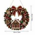thumbnail image 4 of Christmas Hanging Diamond Painting Wreath Kit, Durable Acrylic Base with Hanging Chain for Easy Display on Windows, Walls, Doors, and Christmas Trees (B), 4 of 6