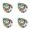 Sky Blue 4Packs, variant on Turquoise Six Character Mantra Nine Eyed Dzi Bead Ring Tibetan Style Six Character Mantra Bead Transfer Rotating Ring Feng Shui Good Luck Meditation Ring For Men Women, 2 cm, Sky Blue 3Packs