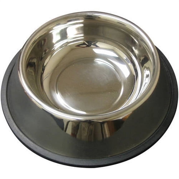 QT Dog, Non Tip Anti-Skid Stainless Steel Bowl, 1/2 pt