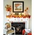 thumbnail image 2 of 2 Pack Fall Garland Maple Leaf, 5.9Ft/Piece Hanging Vine Garland Artificial Autumn Garland Thanksgiving Decor for Home Wedding Fireplace Party Christmas, 2 of 5