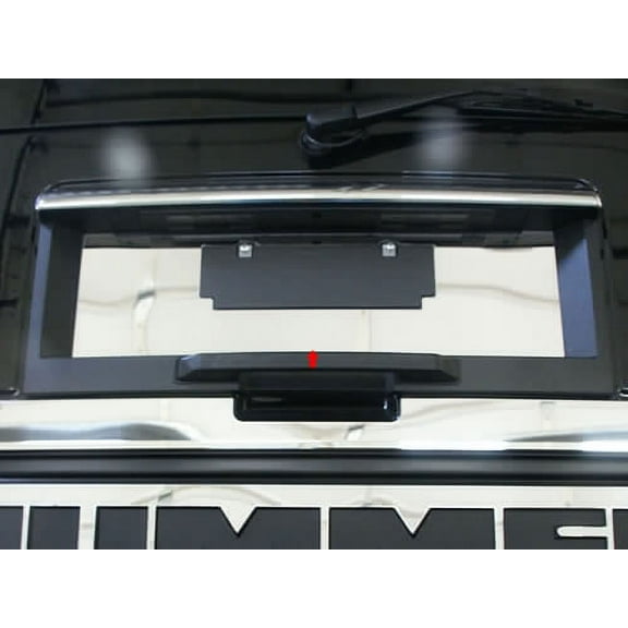 Stainless Steel License Plate Bezel 1Pc Fits 2003-2009 Hummer H2 HV43005 QAA