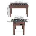 thumbnail image 5 of SKYSHALO Foosball Soccer Game Table Standard Size ,55 inch Foosball Table w/ Foosball Table Set, Includes 4 Balls and 2 Cup Holders for Home, 5 of 9