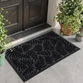 thumbnail image 3 of OEAKAY Outdoor Doormat 17"x29", Non Slip Welcome Mat, Low Pile Dirt Trapper Front Door Mat Outside, Heavy Duty Outdoor Mat for Front Doors, Black, 3 of 6