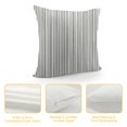 thumbnail image 4 of JEUXUS  Black and White Ticking Stripe Decorative Square Throw Pillow Case Covers, 4 of 5