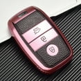 thumbnail image 1 of HAHDAXIA Leather Car Remote Key Case Cover Shell,Fit For KIA Rio Rio5 Sportage Ceed Cerato K3 KX3 K4 K5 Cerato Sorento Optima Cerato Picanto, 1 of 7
